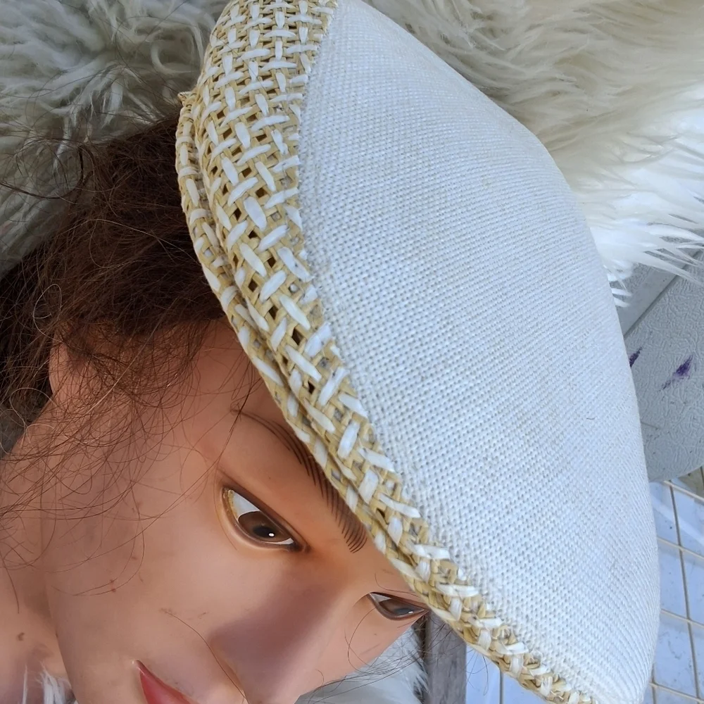 Henschel Unisex‎ l vintage cvented straw cabbie hat L